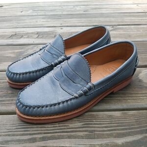 Allen Edmonds Sedona Blue Leather Mens Penny Loafers Shoes #40041 Size 8.5D Mens
